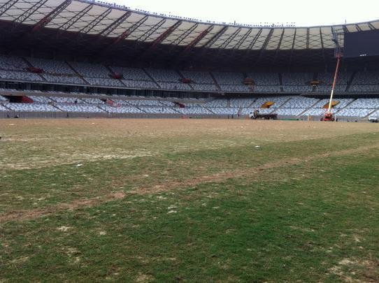 Viso geral do gramado