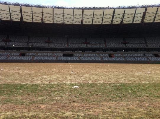 Viso geral do gramado