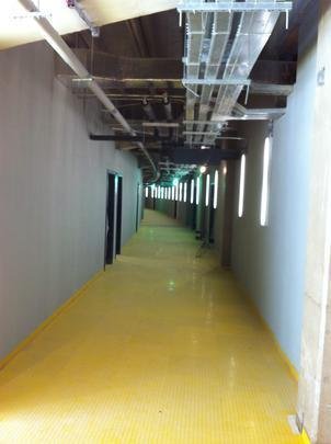 Corredor de acesso aos vestirios