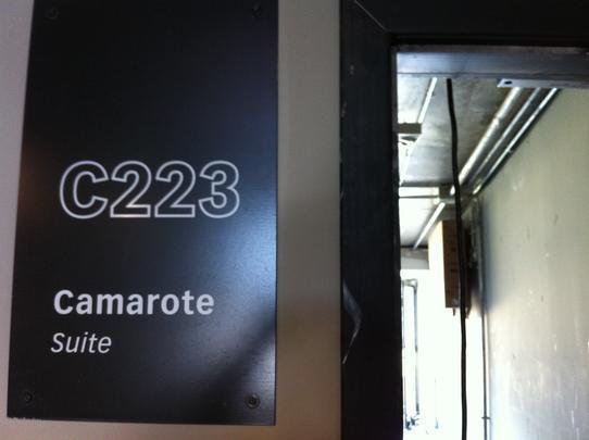 Entrada dos camarotes