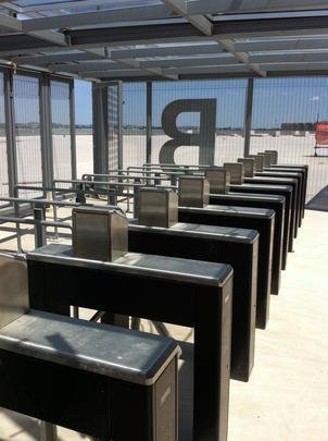 Catracas de acesso ao estdio