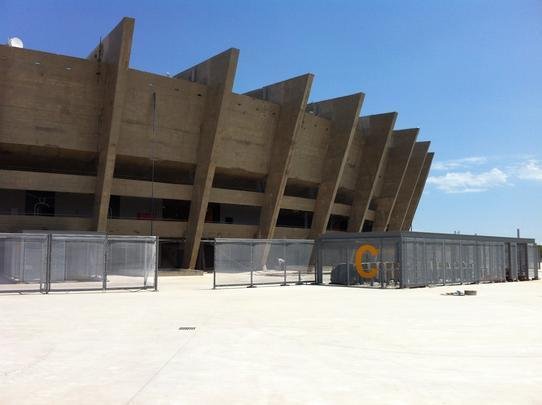 Setor Sul do estdio - torcida do Cruzeiro