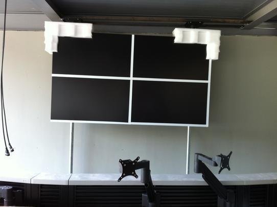 Sala de monitoramento de vdeo, que ser usada pela Fifa e pela Polcia Militar