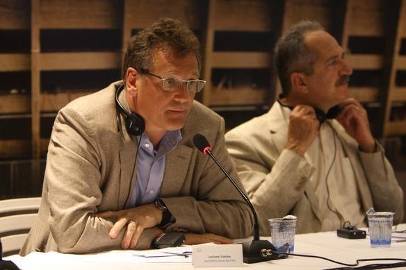 Jrme Valcke e membros do COL em visita ao Mineiro 