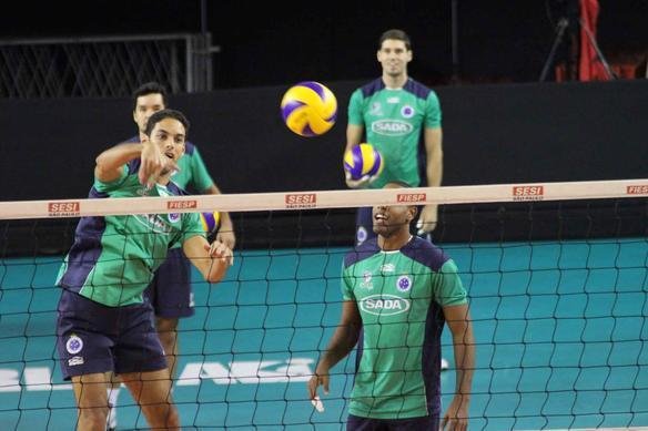 Superliga Masculina: imagens do treino do Cruzeiro desta sexta-feira, em S�o Paulo