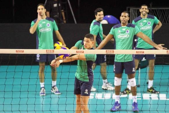 Superliga Masculina: imagens do treino do Cruzeiro desta sexta-feira, em S�o Paulo