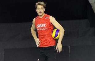 Superliga Masculina: imagens do treino do Sesi desta sexta-feira, em S�o Paulo  