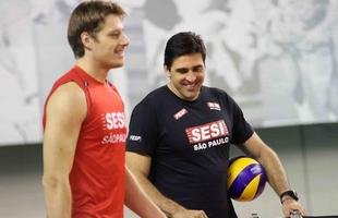 Superliga Masculina: imagens do treino do Sesi desta sexta-feira, em S�o Paulo  