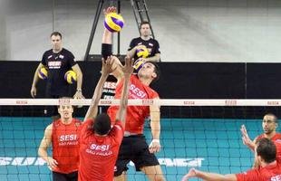 Superliga Masculina: imagens do treino do Sesi desta sexta-feira, em S�o Paulo  