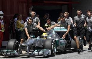 Imagens do treino classificat�rio para Grande Pr�mio da Espanha, em Barcelona