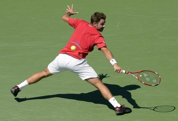Imagens do duelo entre Novak Djokovic e Stanislas Wawrinka pela semifinal do Aberto dos Estados Unidos, neste sbado