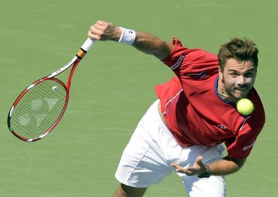 Imagens do duelo entre Novak Djokovic e Stanislas Wawrinka pela semifinal do Aberto dos Estados Unidos, neste sbado