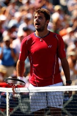 Imagens do duelo entre Novak Djokovic e Stanislas Wawrinka pela semifinal do Aberto dos Estados Unidos, neste sbado