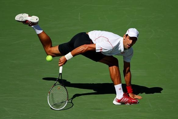 Imagens do duelo entre Novak Djokovic e Stanislas Wawrinka pela semifinal do Aberto dos Estados Unidos, neste sbado