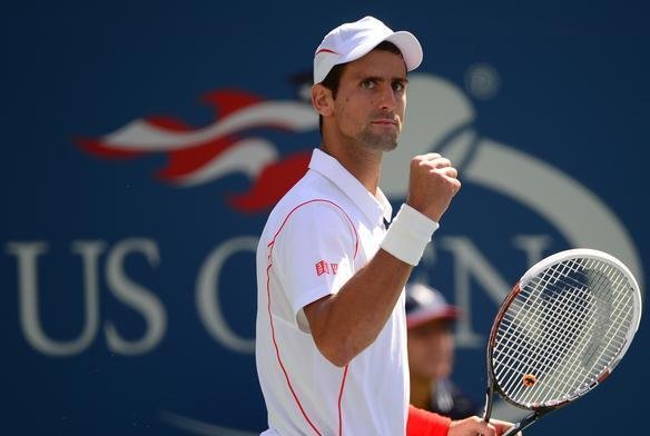 Imagens do duelo entre Novak Djokovic e Stanislas Wawrinka pela semifinal do Aberto dos Estados Unidos, neste sbado