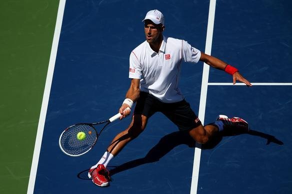 Imagens do duelo entre Novak Djokovic e Stanislas Wawrinka pela semifinal do Aberto dos Estados Unidos, neste sbado