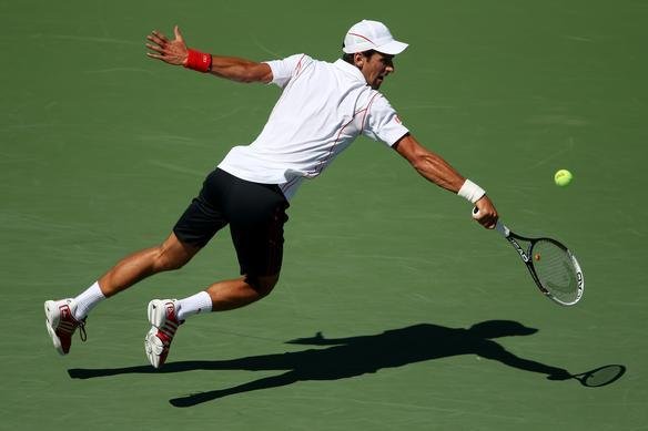 Imagens do duelo entre Novak Djokovic e Stanislas Wawrinka pela semifinal do Aberto dos Estados Unidos, neste sbado