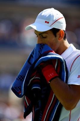 Imagens do duelo entre Novak Djokovic e Stanislas Wawrinka pela semifinal do Aberto dos Estados Unidos, neste sbado