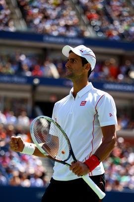 Imagens do duelo entre Novak Djokovic e Stanislas Wawrinka pela semifinal do Aberto dos Estados Unidos, neste sbado