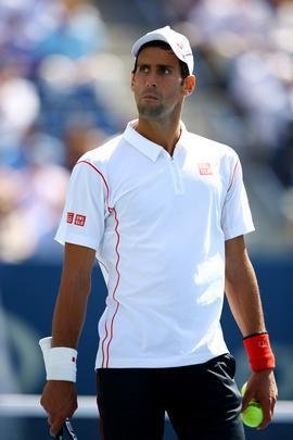 Imagens do duelo entre Novak Djokovic e Stanislas Wawrinka pela semifinal do Aberto dos Estados Unidos, neste sbado