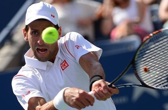 Imagens do duelo entre Novak Djokovic e Stanislas Wawrinka pela semifinal do Aberto dos Estados Unidos, neste sbado