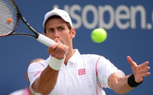 Imagens do duelo entre Novak Djokovic e Stanislas Wawrinka pela semifinal do Aberto dos Estados Unidos, neste sbado