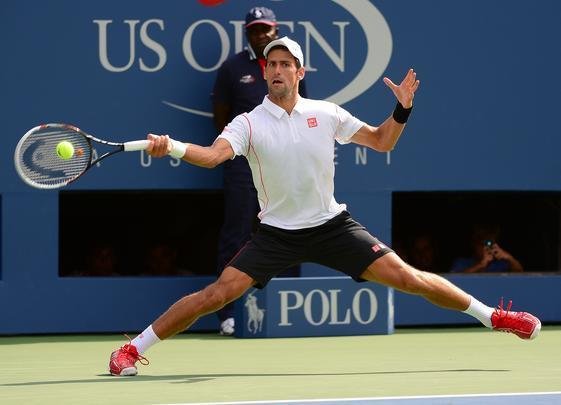 Imagens do duelo entre Novak Djokovic e Stanislas Wawrinka pela semifinal do Aberto dos Estados Unidos, neste sbado