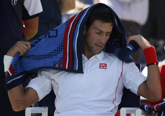 Imagens do duelo entre Novak Djokovic e Stanislas Wawrinka pela semifinal do Aberto dos Estados Unidos, neste sbado