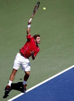 Imagens do duelo entre Novak Djokovic e Stanislas Wawrinka pela semifinal do Aberto dos Estados Unidos, neste sbado