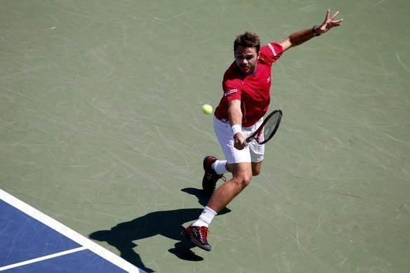 Imagens do duelo entre Novak Djokovic e Stanislas Wawrinka pela semifinal do Aberto dos Estados Unidos, neste sbado