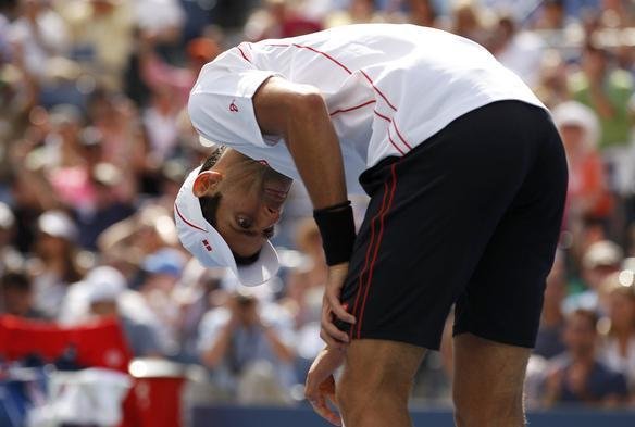 Imagens do duelo entre Novak Djokovic e Stanislas Wawrinka pela semifinal do Aberto dos Estados Unidos, neste sbado
