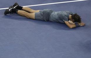 Rafael Nadal levanta trofu e comemora ttulo no US Open