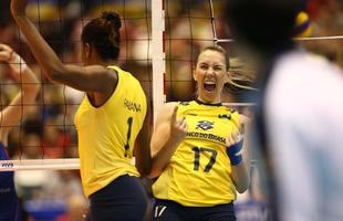 Brasil vence a Rssia de virada, por 3 sets a 1, e est perto do ttulo