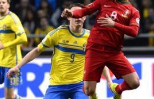 Galeria de imagens do duelo entre Sucia e Portugal na Friends Arena, em Estocolmo, pela repescagem da Copa do Mundo