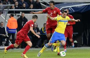 Galeria de imagens do duelo entre Sucia e Portugal na Friends Arena, em Estocolmo, pela repescagem da Copa do Mundo