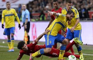 Galeria de imagens do duelo entre Sucia e Portugal na Friends Arena, em Estocolmo, pela repescagem da Copa do Mundo
