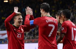 Galeria de imagens do duelo entre Sucia e Portugal na Friends Arena, em Estocolmo, pela repescagem da Copa do Mundo  