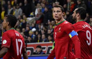 Galeria de imagens do duelo entre Sucia e Portugal na Friends Arena, em Estocolmo, pela repescagem da Copa do Mundo  