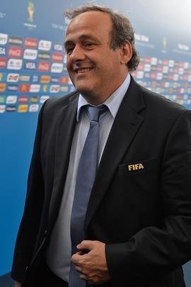 Michel Platini, presidente da UEFA e ex-jogador da Frana