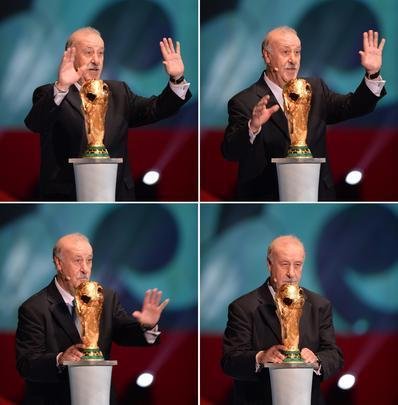 Fotos da cerimnia do sorteio dos grupos da Copa do Mundo