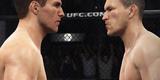 Imagens do novo game do UFC, produzido pela EA Sports - Simulao de encarada entre Rory MacDonald, esquerda, e o brasileiro Demian Maia