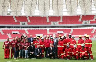 Presidente  Dilma Rousseff participa da inaugurao oficial do novo Beira-Rio, com autoridades e jogadores do Internacional 