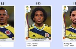 Todas as figurinhas do lbum da Copa do Mundo - Aldo Ramirez, Carlos Sanchez e Abel Aguilar