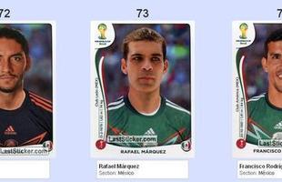 Todas as figurinhas do lbum da Copa do Mundo - Jess Corona, Rafael Mrquez e Francisco Rodrguez