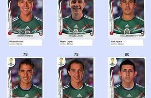 Todas as figurinhas do lbum da Copa do Mundo - Hctor Moreno, Miguel Layn, Paul Aguilar, Diego Reyes, Andrs Guardado e Hctor Herrera
