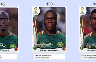 Todas as figurinhas do lbum da Copa do Mundo - Landry Ngumo, Vincent Aboubakar e Eric Choupo-Moting