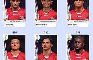 Todas as figurinhas do lbum da Copa do Mundo - Celso Borges, Michael Barrantes, Yeltsin Tejeda, Diego Calvo, Bryan Ruiz e Joel Campbell