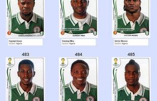 Todas as figurinhas do lbum da Copa do Mundo - Ogenyi Onazi, Sunday Mba, Victor Moses, Nnamdi Oduamadi, Ahmed Musa e Ideye Brown