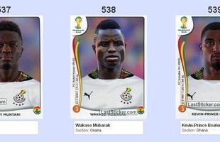 Todas as figurinhas do lbum da Copa do Mundo - Sulley Muntari, Wakaso Mubarak e Kevin-Prince Boateng