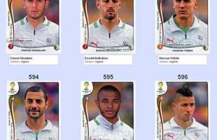 Todas as figurinhas do lbum da Copa do Mundo - Faouzi Ghoulam, Essaid Belkalem, Hassan Yebda, Mehdi Lacen, Yacine Brahimi e Saphir Tader